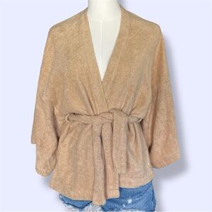 Terry Towelling Terry Cloth Kimono Top